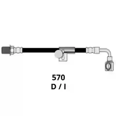 Fl4015136 - flexible chevrolet c-10 silverado 1985-- ( del. izq.)=501893 i