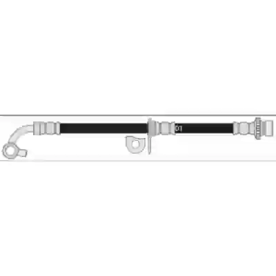 Fl4202 flexible honda civic ex sedan 96-- 97 /ex coupe 98-- ( del.izq.) l=410mm