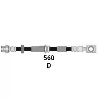 Fl7081 - flexible freno del. vw up!  13--   l=560mm ( ex 4104992)