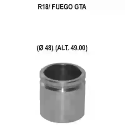 Pfd00549 - piston caliper ø 48mm alt. 49mm renault r18- fuego