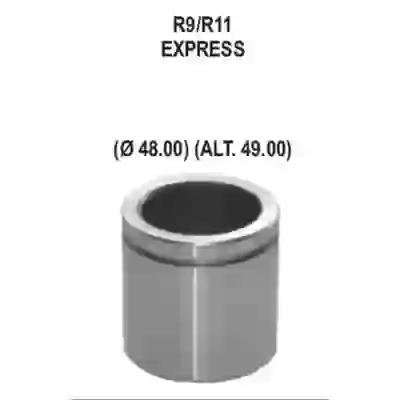 Pfd88096 - piston caliper - renault 11 turbo | 9 | 18 | express - diam. 48 | alt. 49