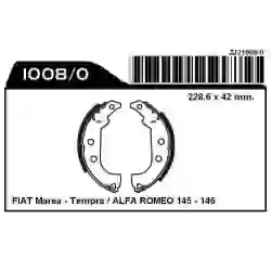 Z-1008f - fiat fiorino 87 -- 01/siena 01--  jgo zapatas c/cintas std. bendix=lpr9330